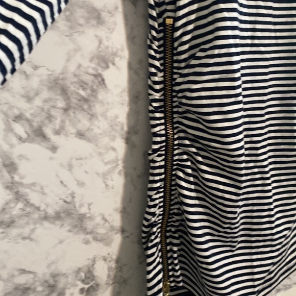 NWOT | Michael Kors | Black & White Stripe | Ruched | Long Sleeve | Top | Size:… - Picture 11 of 17